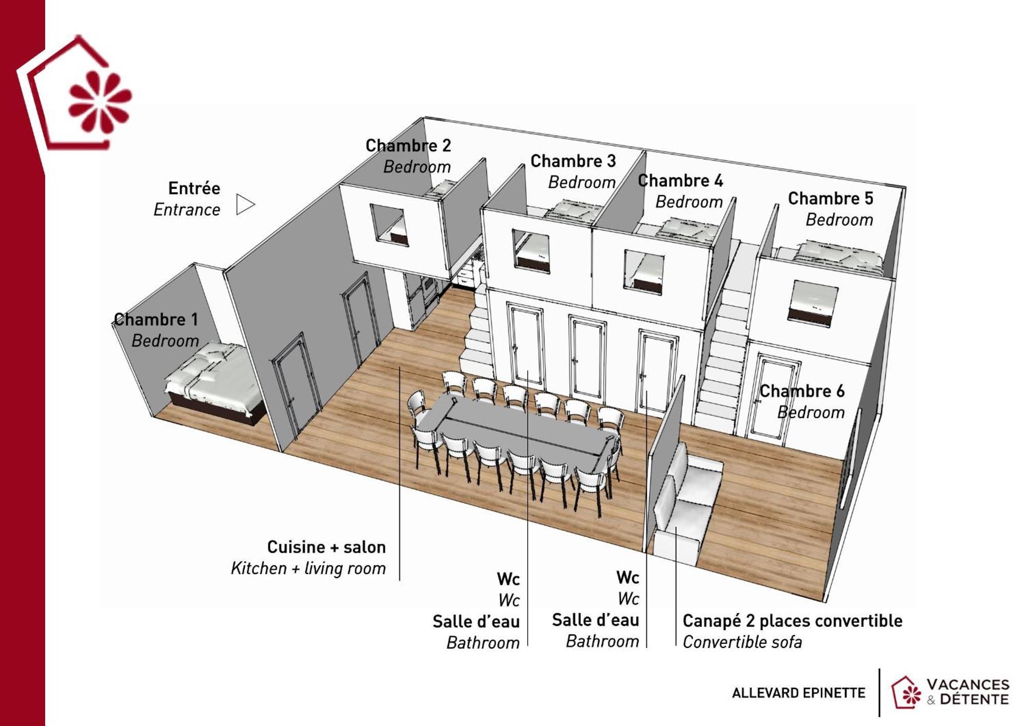 Apartamento L'Epinette - Gite De Groupe Et Salle De Reception Allevard Exterior foto