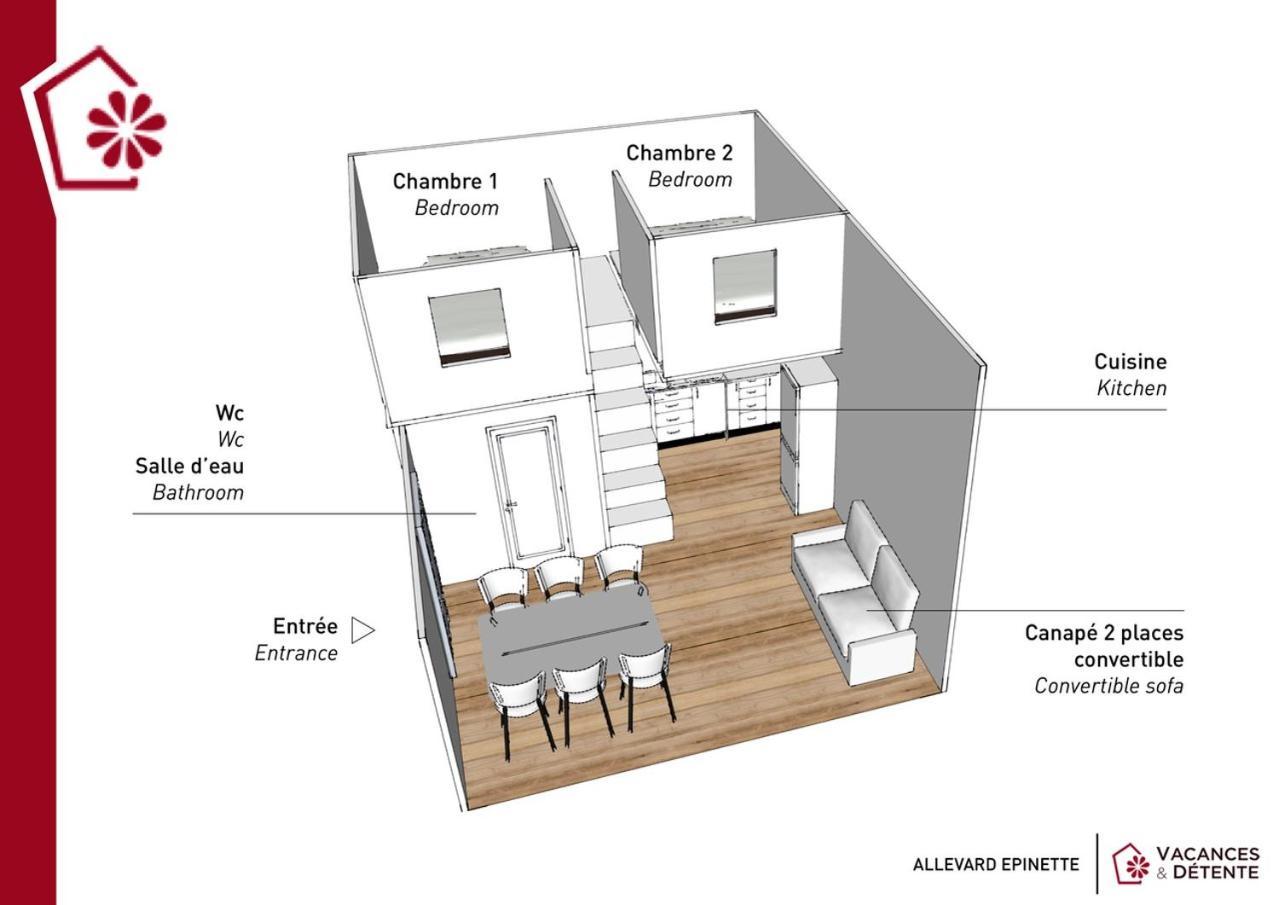 Apartamento L'Epinette - Gite De Groupe Et Salle De Reception Allevard Exterior foto